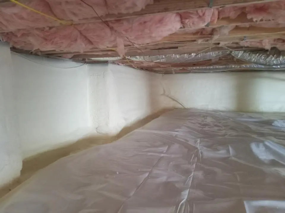 Crawl space encapsulation with closed-cell spray foam for Roof Maintenance in Marquette